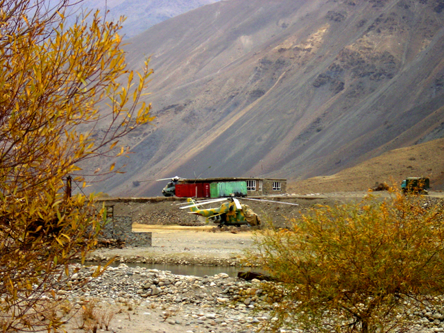 Helicopter Land Zone  in the Panjshir Valley